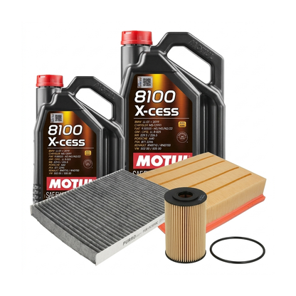 Kit revizie ulei Motul 8100 X-CESS 5W-40 + filtre VW Passat B5.5 4.0 W8 4motion 275 CP – PURRO