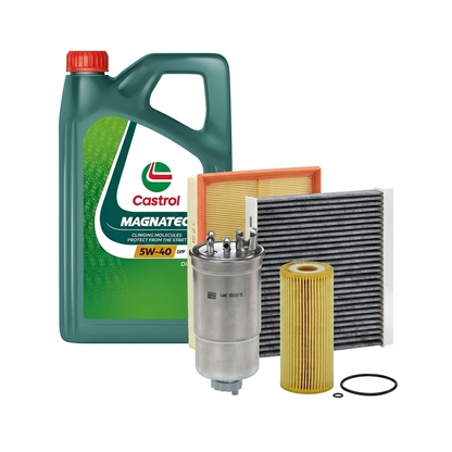 Kit revizie ulei Castrol MAGNATEC 5W-40 DPF + filtre VW Golf 4 1.9 TDI 4motion 130 CP – MANN