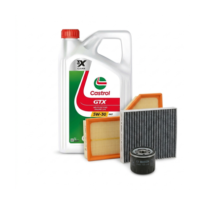 Kit revizie ulei Castrol GTX 5W-30 RN17 + filtre Renault Megane 3 1.6 16V 111 CP – Bosch