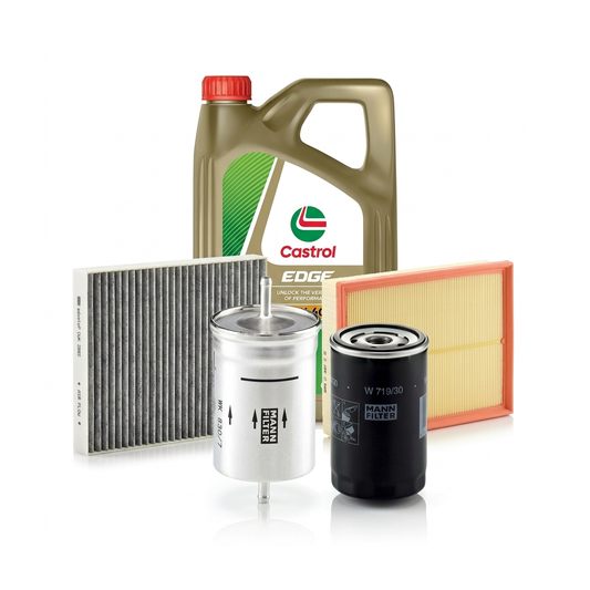 Kit revizie ulei Castrol EDGE 5W-40 + filtre VW Passat B5.5 2.0 130 CP – MANN