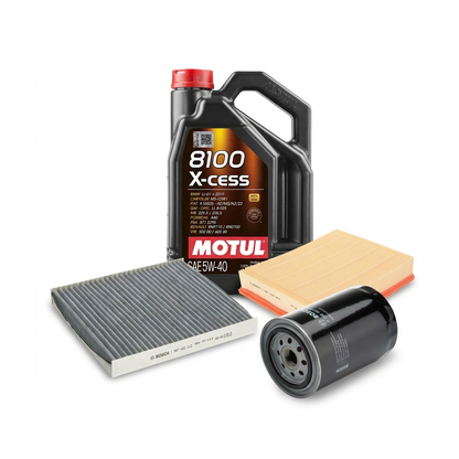 Kit revizie ulei Motul 8100 X-CESS 5W-40 + filtre VW Passat B5.5 1.8 T 170 CP – Bosch