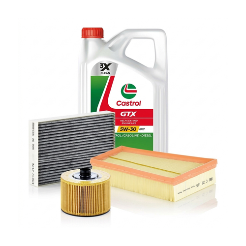 Kit revizie ulei Castrol GTX 5W-30 RN17 + filtre Renault Megane 3 1.2 TCe 116 CP – MANN