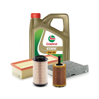 Kit revizie ulei Castrol EDGE 5W-40 + filtre VW Touran 1T1/1T2 1.9 TDI 100 CP – MANN