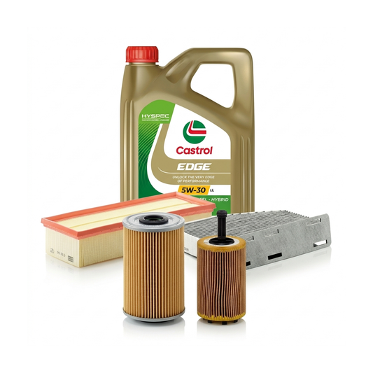 Kit revizie ulei Castrol EDGE 5W-30 LL + filtre VW Touran 1T1/1T2 1.9 TDI 100 CP – MANN