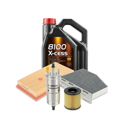 Kit revizie ulei Motul 8100 X-CESS 5W-40 + filtre VW Touran 1T1/1T2 1.6 FSI 115 CP – Bosch