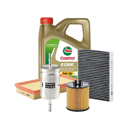 Kit revizie ulei Castrol EDGE 5W-30 LL + filtre VW Touran 1T1/1T2 1.6 FSI 115 CP – MANN