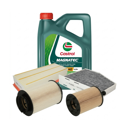 Kit revizie ulei Castrol MAGNATEC 5W-40 + filtre VW Touran 1T1/1T2 2.0 TDI 136 CP – PURRO