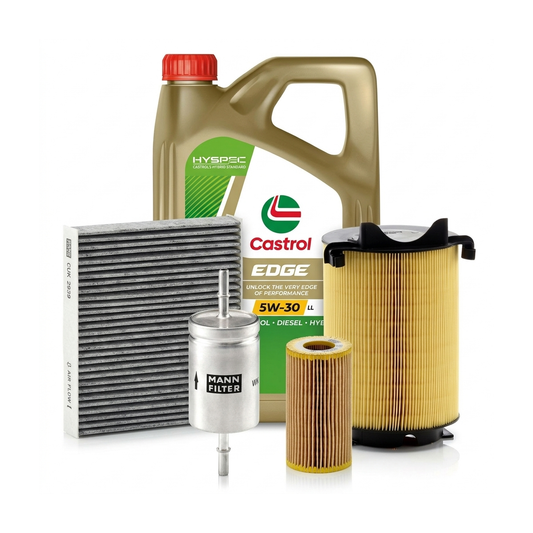 Kit revizie ulei Castrol EDGE 5W-30 LL + filtre VW Golf 5 2.0 FSI 150 CP – MANN