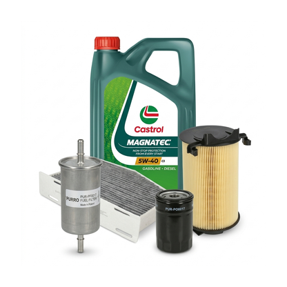 Kit revizie ulei Castrol MAGNATEC 5W-40 C3 + filtre VW Golf 5 2.0 FSI 150 CP – PURRO