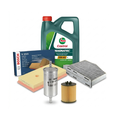 Kit revizie ulei Castrol MAGNATEC 5W-40 C3 + filtre VW Golf 5 1.6 FSI 115 CP – Bosch