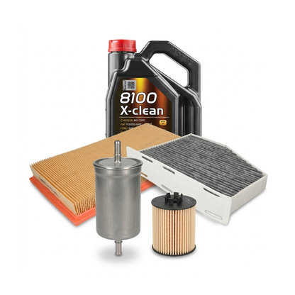 Kit revizie ulei Motul 8100 X-CLEAN 5W-40 + filtre VW Golf 5 1.4 FSI 90 CP – PURRO