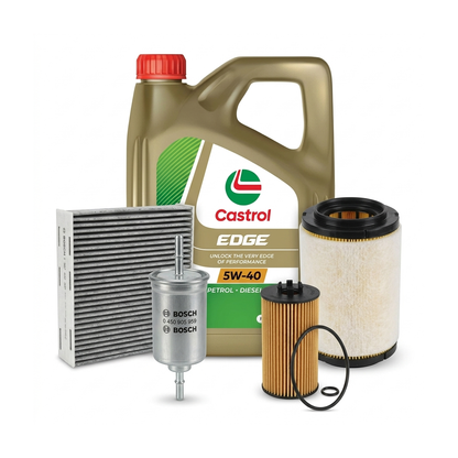 Kit revizie ulei Castrol EDGE 5W-40 + filtre VW Touran 1T1/1T2 2.0 FSI 150 CP – Bosch