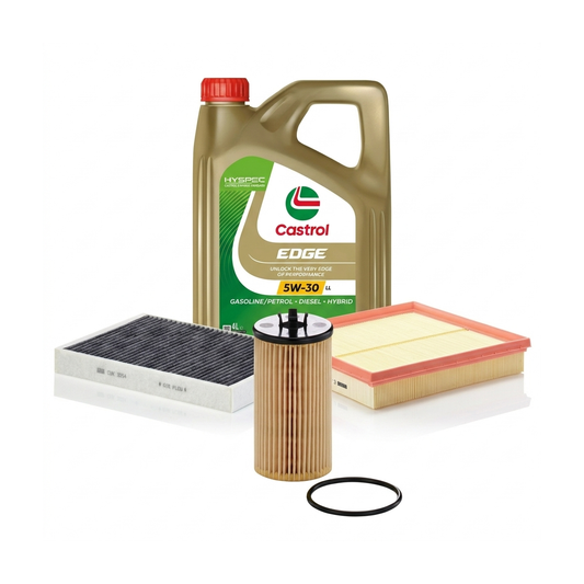 Kit revizie ulei Castrol EDGE 5W-30 LL + filtre Opel Astra H 1.4 90 CP – MANN