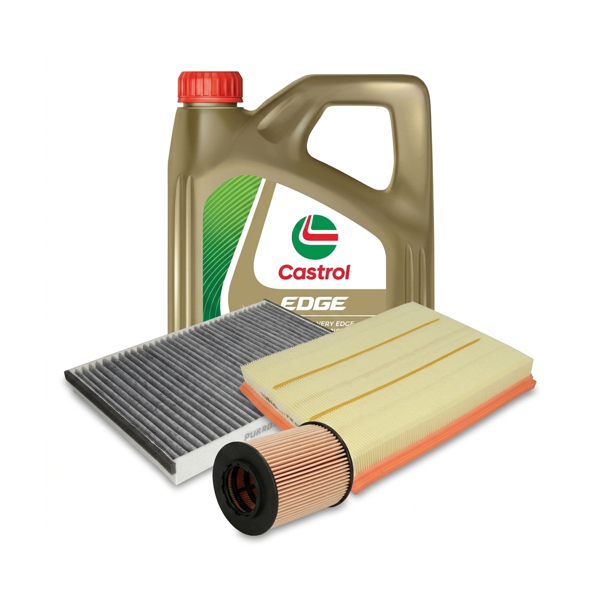 Kit revizie ulei Castrol EDGE 5W-40 + filtre Opel Astra H 1.4 90 CP – PURRO
