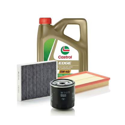 Kit revizie ulei Castrol EDGE 5W-40 + filtre Opel Astra H 1.6 – MANN