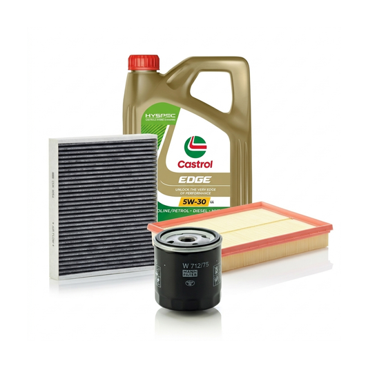 Kit revizie ulei Castrol EDGE 5W-30 LL + filtre Opel Astra H 1.8 125 CP – MANN