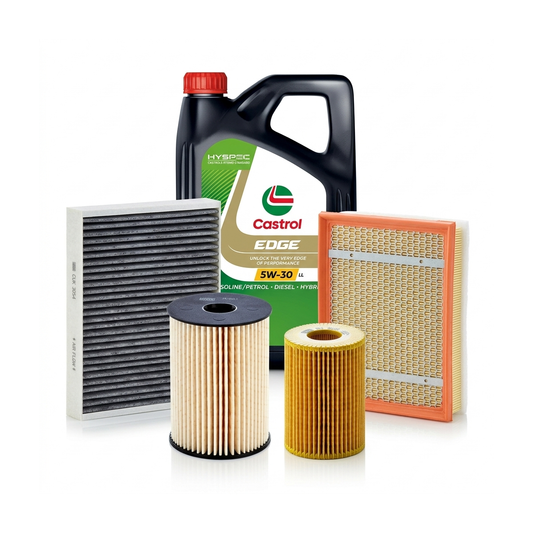 Kit revizie ulei Castrol EDGE 5W-30 LL + filtre Opel Astra H 1.7 CDTI – MANN