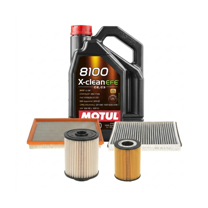 Kit revizie ulei Motul 8100 X-CLEAN EFE 5W-30 + filtre Opel Astra H 1.7 CDTI 100 CP – Bosch