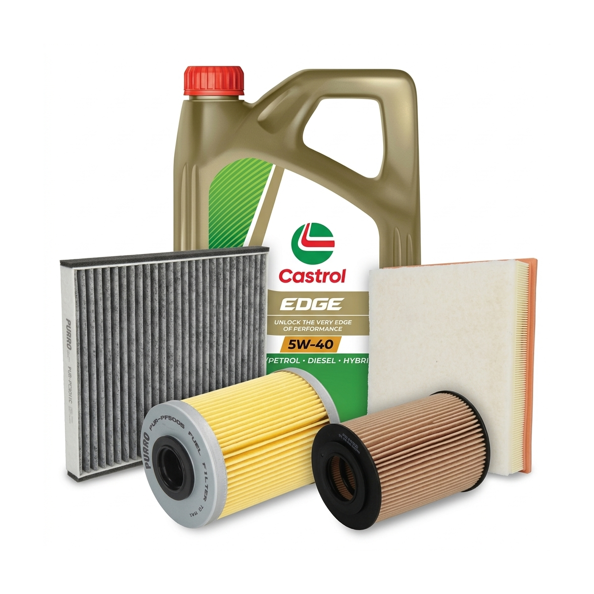 Kit revizie ulei Castrol EDGE 5W-40 + filtre Opel Astra H 1.7 CDTI 100 CP – PURRO