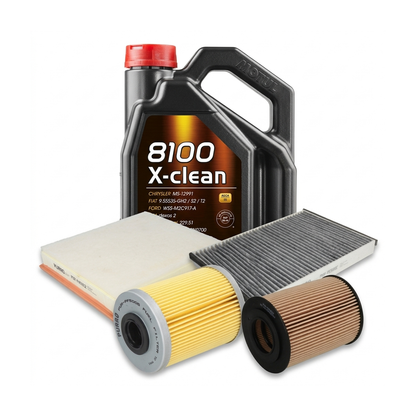 Kit revizie ulei Motul 8100 X-CLEAN 5W-40 + filtre Opel Astra H 1.7 CDTI 100 CP – PURRO
