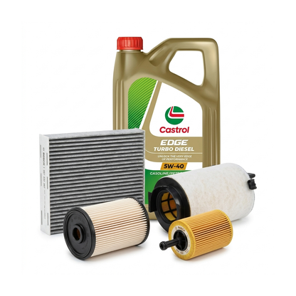 Kit revizie ulei Castrol EDGE Turbo Diesel 5W-40 + filtre VW Golf 5 2.0 SDI 75 CP – Bosch