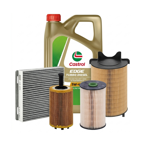 Kit revizie ulei Castrol EDGE Turbo Diesel 5W-40 + filtre VW Golf 5 2.0 SDI 75 CP – MANN