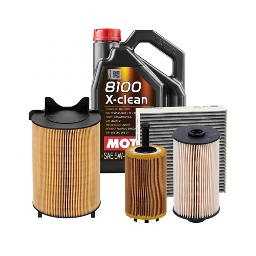Kit revizie ulei Motul 8100 X-CLEAN 5W-40 + filtre VW Golf 5 2.0 SDI 75 CP – MANN