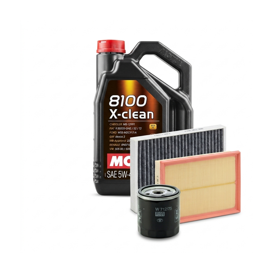 Kit revizie ulei Motul 8100 X-CLEAN 5W-40 + filtre Opel Astra H 2.0 Turbo 170 CP – MANN
