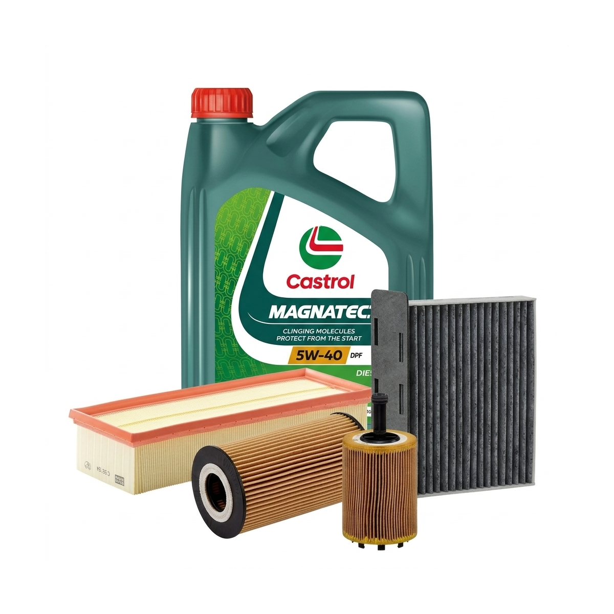 Kit revizie ulei Castrol MAGNATEC 5W-40 DPF + filtre Skoda Octavia 2 1.9 TDI 105 CP – MANN