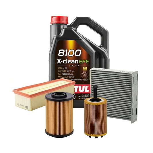 Kit revizie ulei Motul 8100 X-CLEAN EFE 5W-30 + filtre Skoda Octavia 2 1.9 TDI 105 CP – MANN