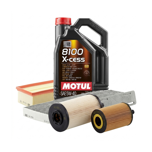 Kit revizie ulei Motul 8100 X-CESS 5W-40 + filtre Skoda Octavia 2 2.0 TDI 16V 140 CP – MANN