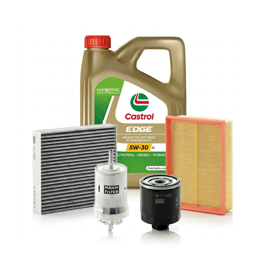 Kit revizie ulei Castrol EDGE 5W-30 LL + filtre Skoda Octavia 2 1.4 75 CP – MANN