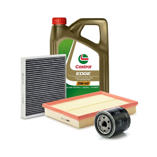 Kit revizie ulei Castrol EDGE 5W-40 + filtre Opel Astra H 2.0 Turbo 200 CP – MANN