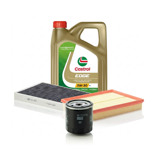 Kit revizie ulei Castrol EDGE 5W-30 LL + filtre Opel Astra H 2.0 Turbo – MANN