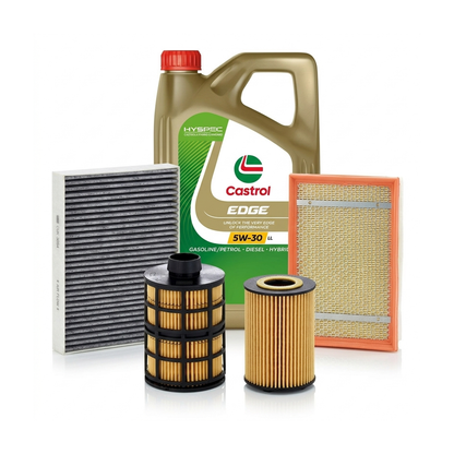 Kit revizie ulei Castrol EDGE 5W-30 LL + filtre Opel Astra H 1.9 CDTI 150 CP – MANN