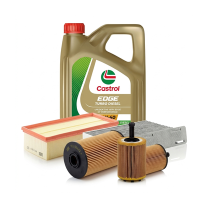 Kit revizie ulei Castrol EDGE Turbo Diesel 5W-40 + filtre VW Golf 5 1.9 TDI 90 CP – MANN