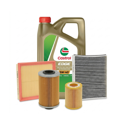 Kit revizie ulei Castrol EDGE 5W-40 + filtre Opel Astra H 1.9 CDTI 16V 120 CP – Bosch