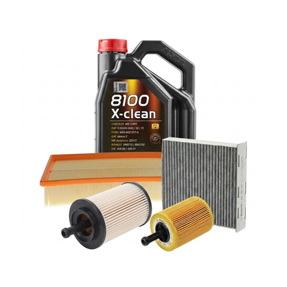 Kit revizie ulei Motul 8100 X-CLEAN 5W-40 + filtre VW Golf 5 1.9 TDI 4motion 105 CP – Bosch