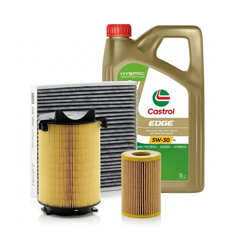 Kit revizie ulei Castrol EDGE 5W-30 LL + filtre VW Passat B6 2.0 FSI 150 CP – MANN