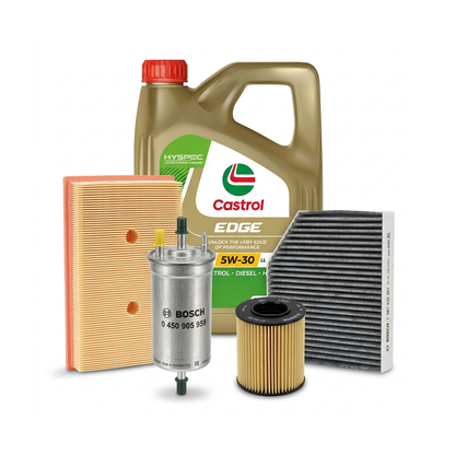 Kit revizie ulei Castrol EDGE 5W-30 LL + filtre VW Jetta 3 1.6 FSI 115 CP – Bosch