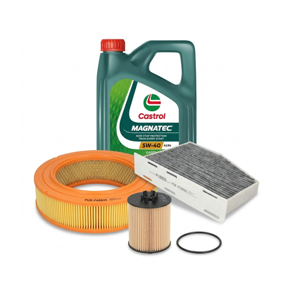 Kit revizie ulei Castrol MAGNATEC 5W-40 A3/B4 + filtre VW Jetta 3 1.6 FSI 115 CP – PURRO