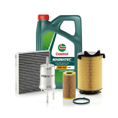 Kit revizie ulei Castrol MAGNATEC 5W-40 A3/B4 + filtre VW Jetta 3 2.0 FSI 150 CP – MANN