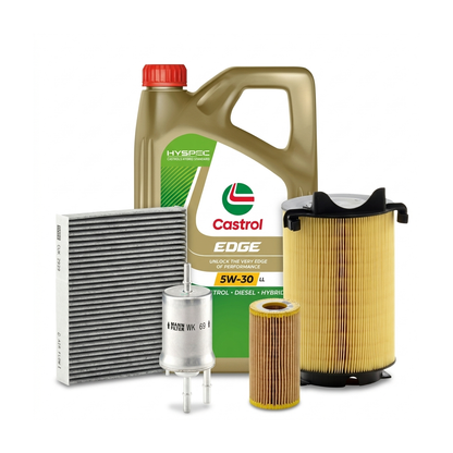 Kit revizie ulei Castrol EDGE 5W-30 LL + filtre VW Jetta 3 2.0 FSI 150 CP – MANN