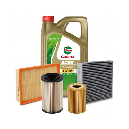 Kit revizie ulei Castrol EDGE 5W-30 LL + filtre VW Jetta 3 2.0 TDI 16V 140 CP – Bosch