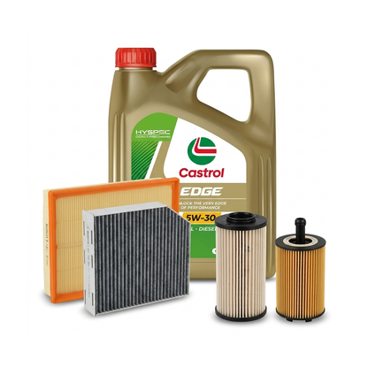 Kit revizie ulei Castrol EDGE 5W-30 LL + filtre VW Passat B6 2.0 TDI 170 CP – Bosch