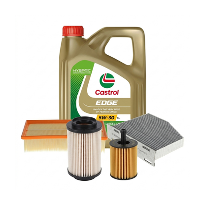 Kit revizie ulei Castrol EDGE 5W-30 LL + filtre VW Touran 1T1/1T2 1.9 TDI 90 CP – Bosch