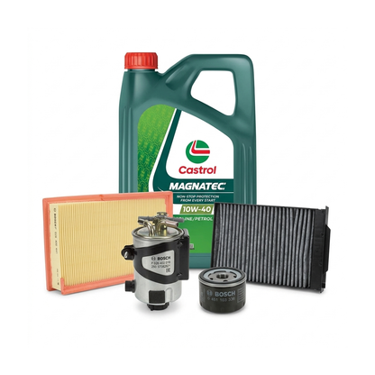 Kit revizie ulei Castrol MAGNATEC 10W-40 A/B + filtre Renault Megane 2 1.5 dCi 86 CP – Bosch