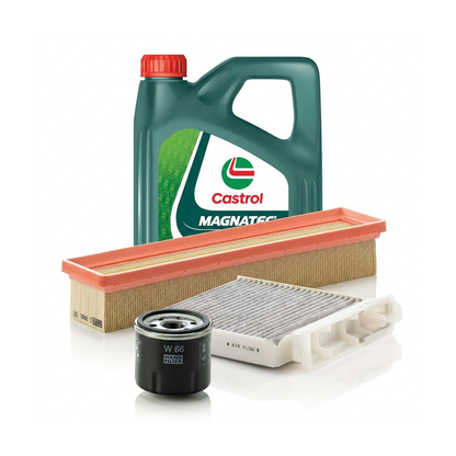 Kit revizie ulei Castrol MAGNATEC 10W-40 A/B + filtre Renault Clio 3 1.2 16V 75 CP – MANN