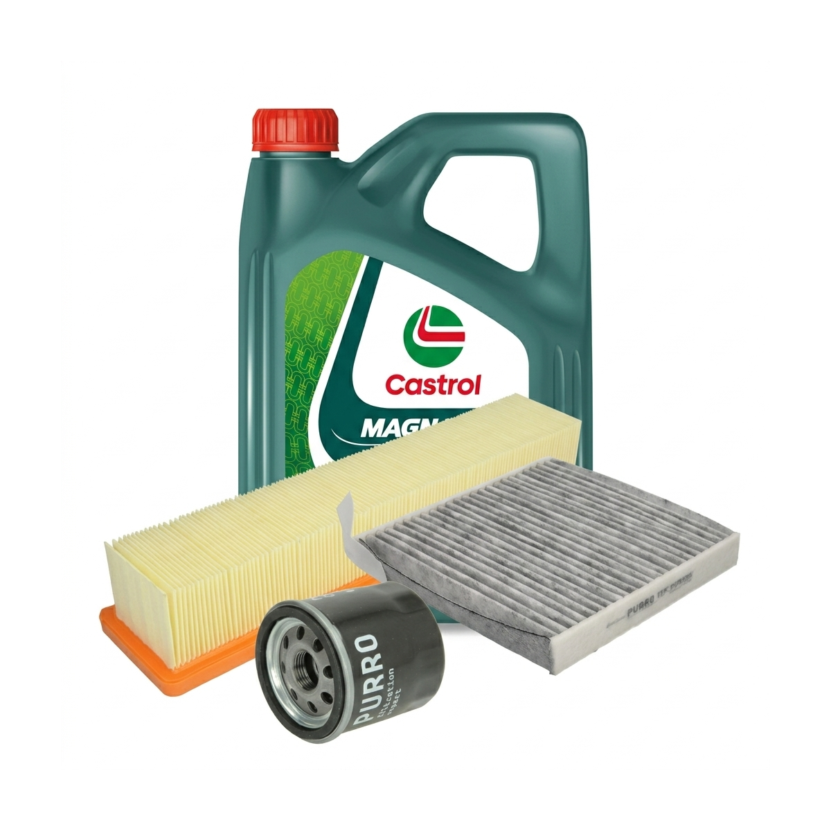 Kit revizie ulei Castrol MAGNATEC 5W-40 A3/B4 + filtre Renault Clio 3 1.2 16V 75 CP – PURRO