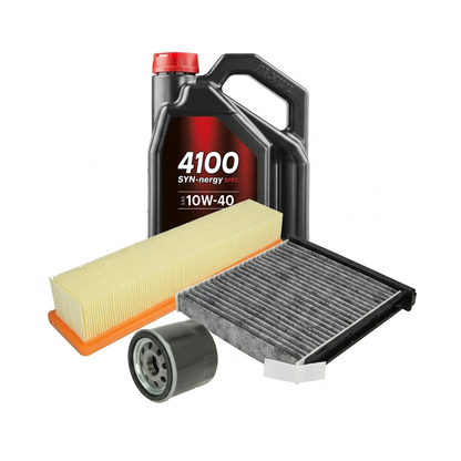 Kit revizie ulei Motul 4100 SYN-NERGY SPEC 10W-40 + filtre Renault Clio 3 1.2 16V 75 CP – PURRO